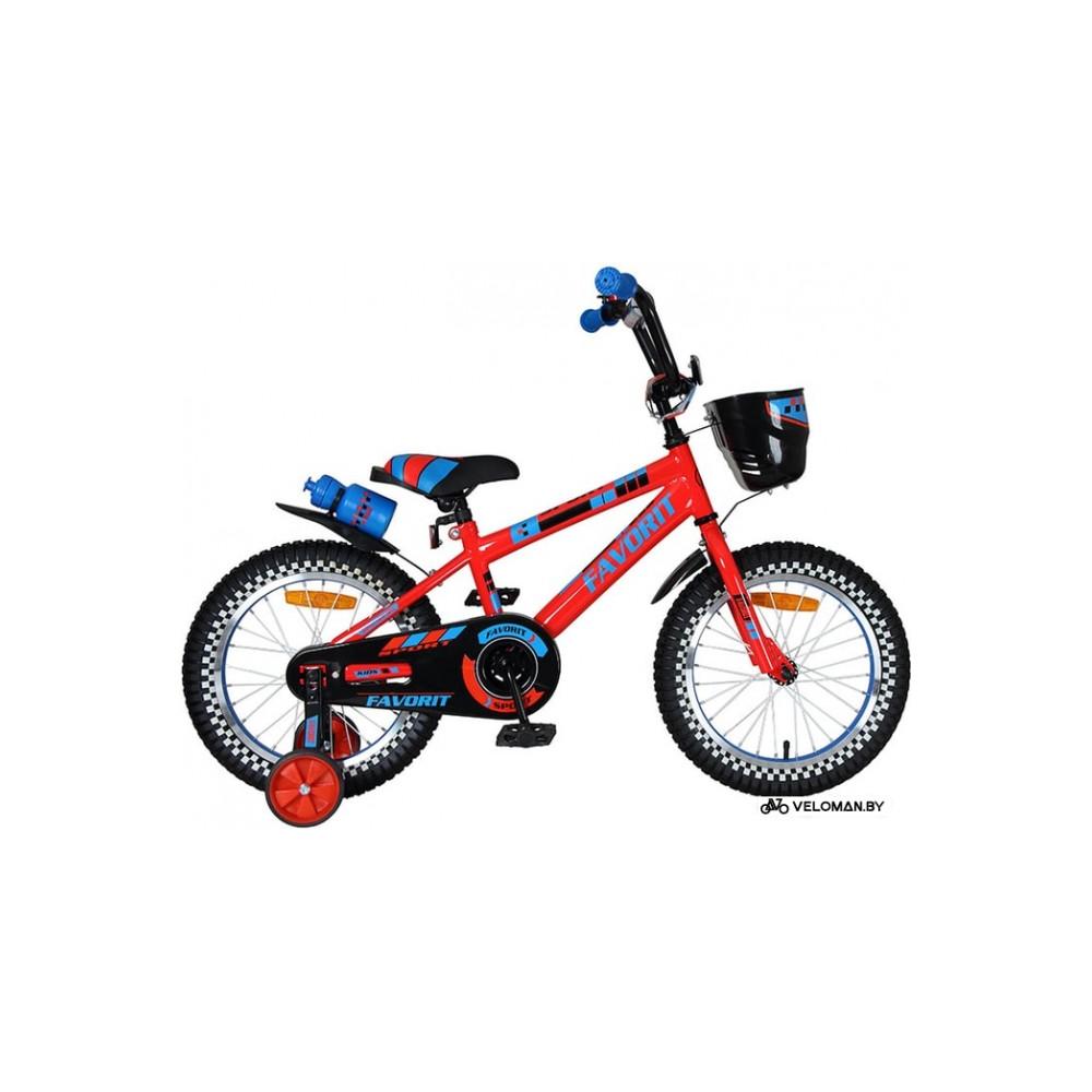 Детский велосипед Favorit Sport 16 (красный, 2020)