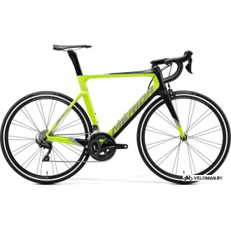 Велосипед шоссейный Merida Reacto 4000 XS 2020 (матовый черный/глянцевый зеленый)