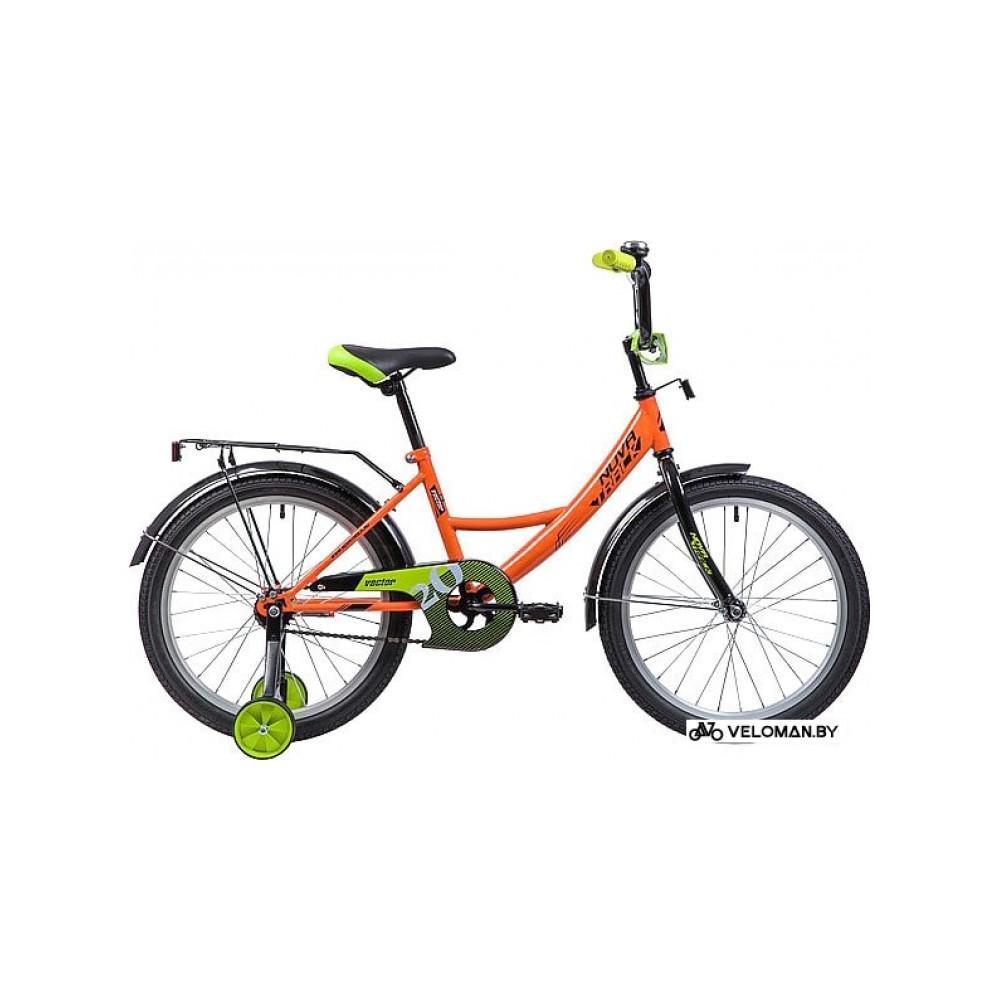 Детский велосипед Novatrack Vector 20 (оранжевый/желтый, 2019)