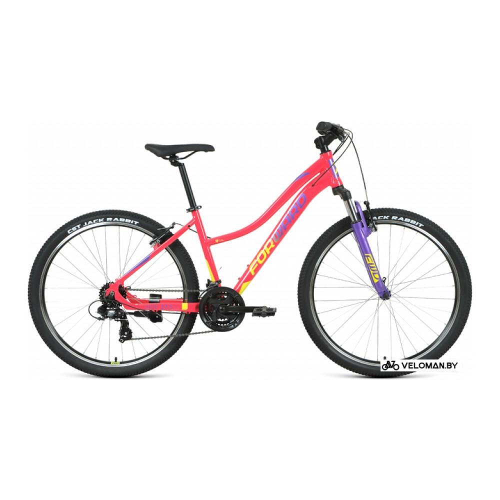 Велосипед горный Forward Jade 27.5 1.0 2022 (розовый/желтый)