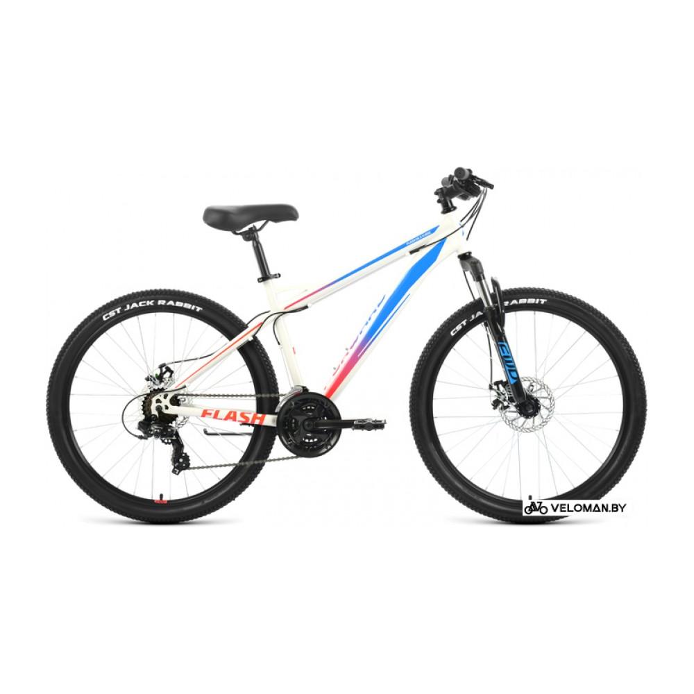 Велосипед горный Forward Flash 26 2.0 D р.15 2022 (белый/голубой)