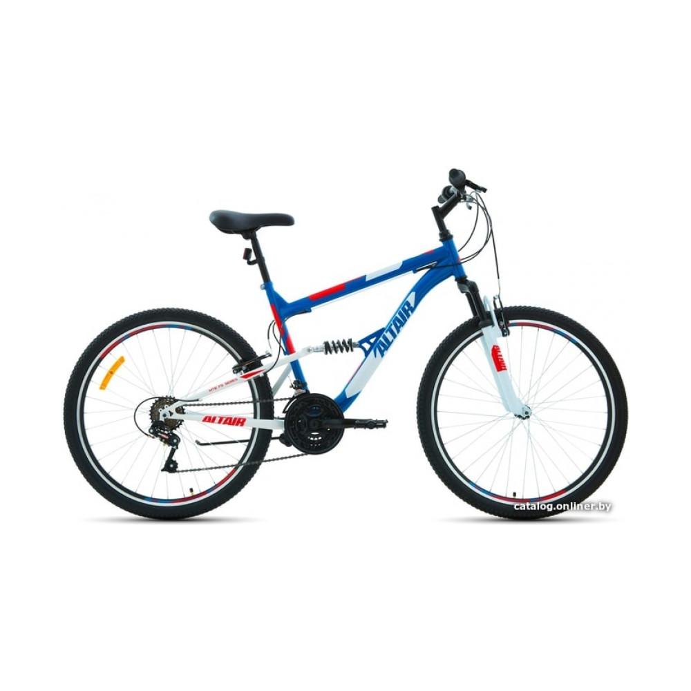 Велосипед Altair MTB FS 26 1.0 р.16 2021 (синий/красный)