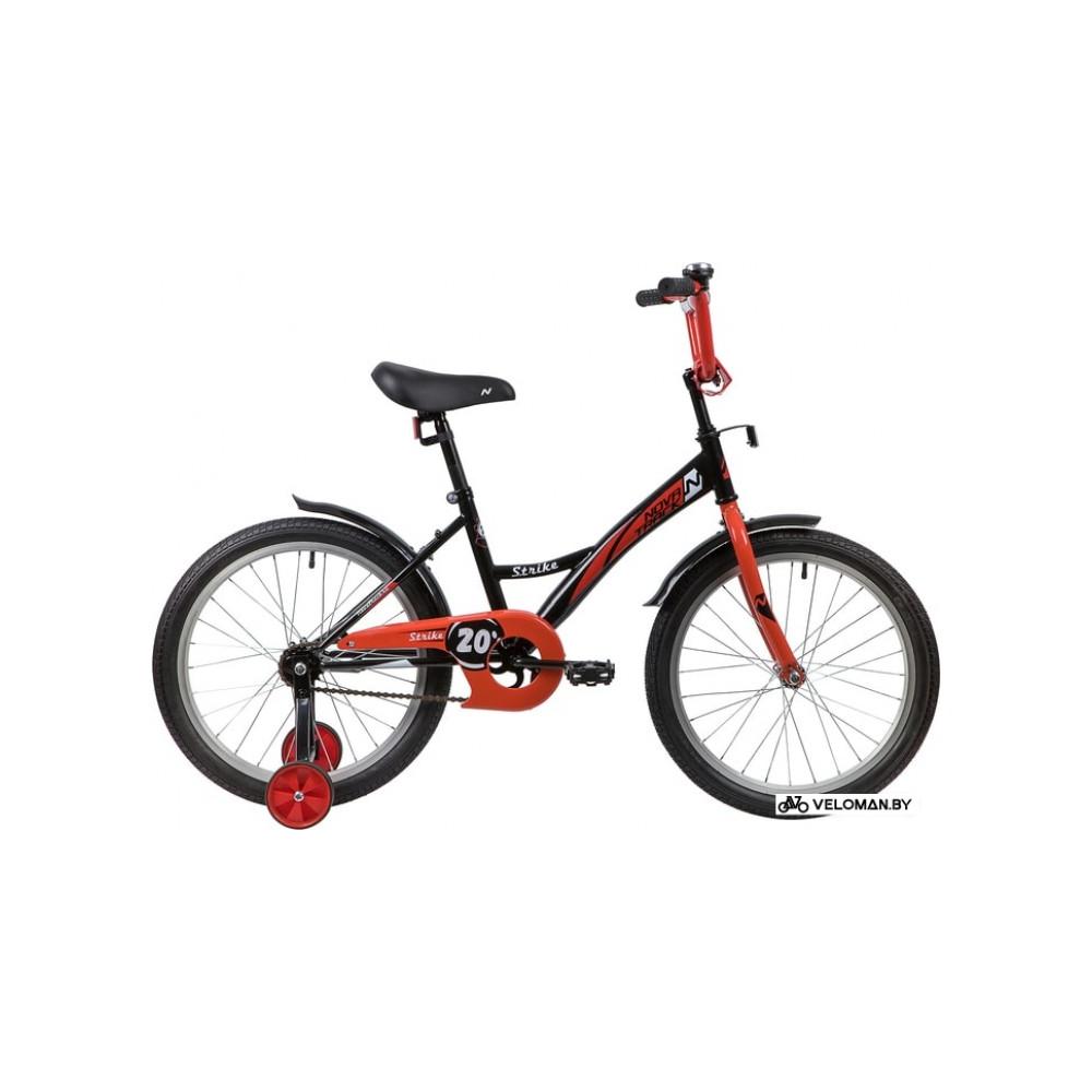 Детский велосипед Novatrack Strike 20 (черный/красный)