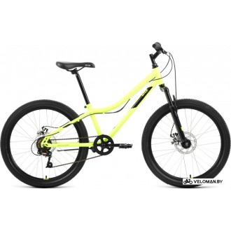 Велосипед Altair MTB HT 24 2.0 D 2022 (светло-зеленый/черный)