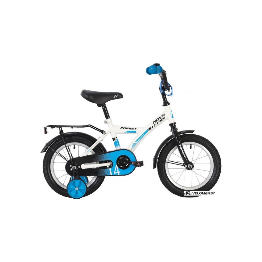 Детский велосипед Novatrack Forest 14 2020 141FOREST.WT20 (белый/черный)