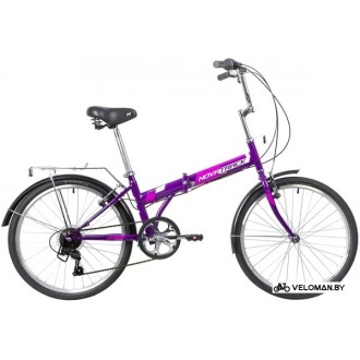 Велосипед городской Novatrack TG-24 Classic 6.0 NF 2020 (фиолетовый)
