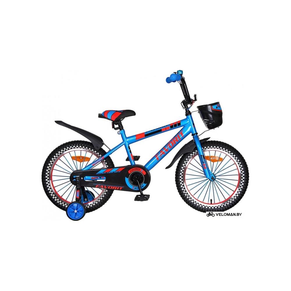 Детский велосипед Favorit New Sport 18 (синий, 2018)