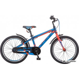 Детский велосипед Stels Pilot 250 Gent 20 V010 (синий/красный, 2019)