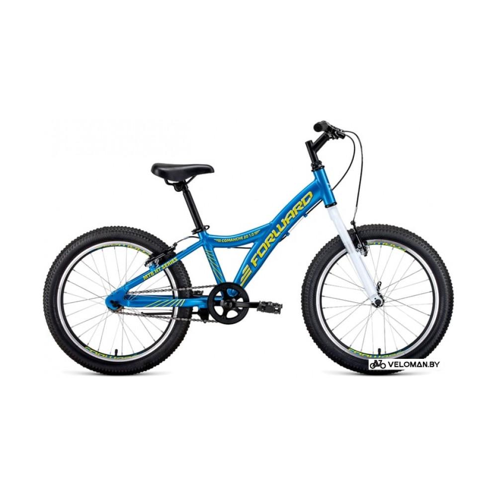 Детский велосипед Forward Comanche 20 1.0 2021 (синий)