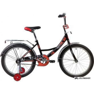 Детский велосипед Novatrack Urban 20 2020 203URBAN.BK20 (черный/красный)