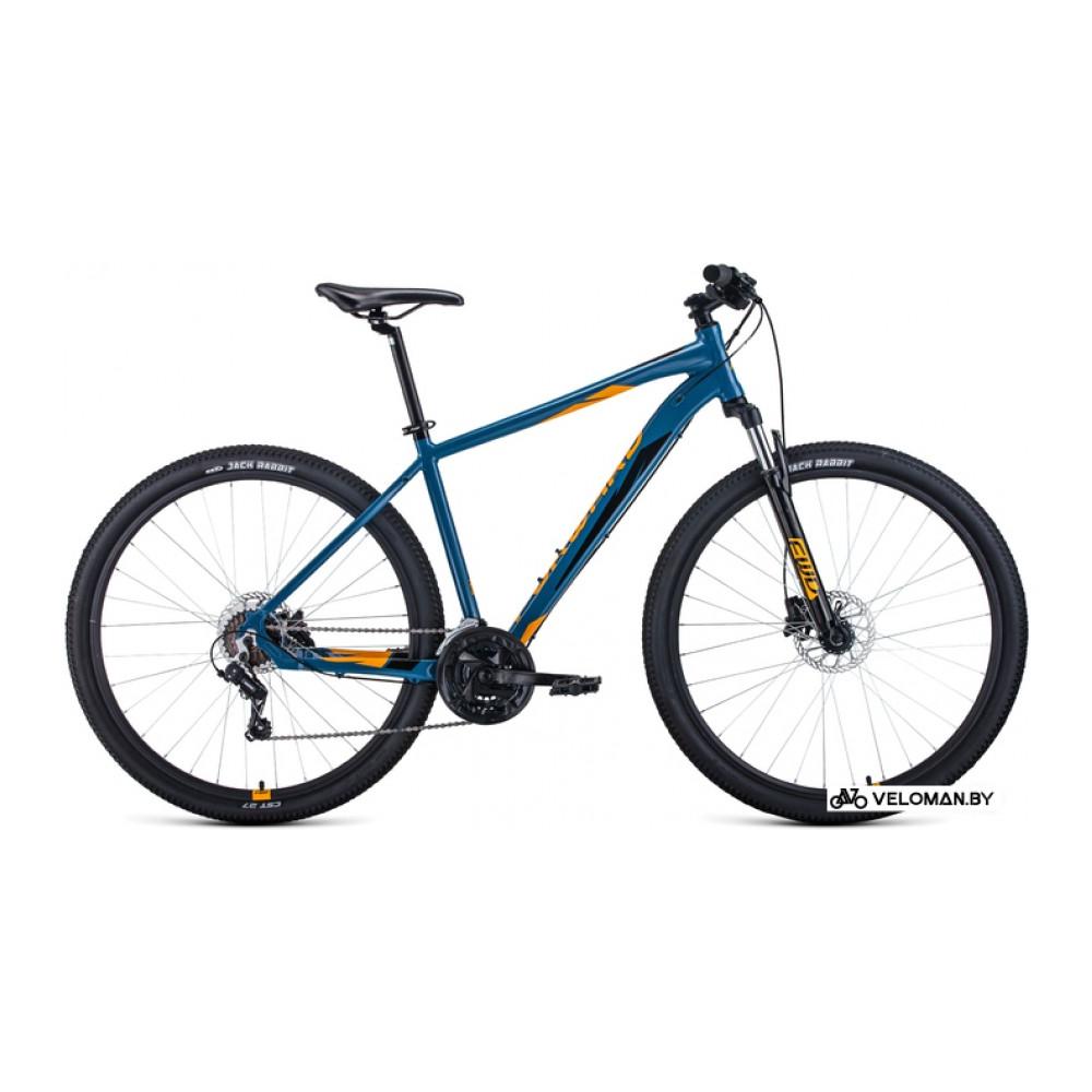 Велосипед горный Forward Apache 29 3.0 HD р.17 2022 (бирюзовый/оранжевый)
