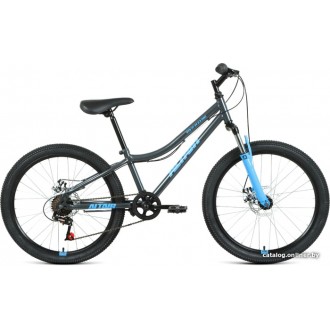 Велосипед горный Altair MTB HT 24 2.0 disc 2021 (темно-серый)
