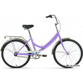Велосипед городской Forward Valencia 24 3.0 2022 (фиолетовый)