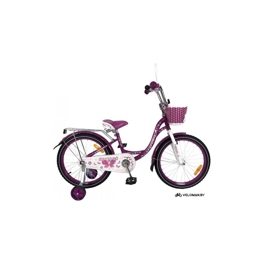 Детский велосипед Favorit Butterfly 20 (фиолетовый, 2019)