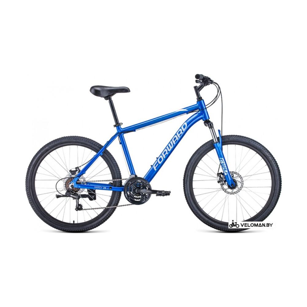 Велосипед горный Forward Hardi 26 2.1 D р.18 2022 (синий/бежевый)