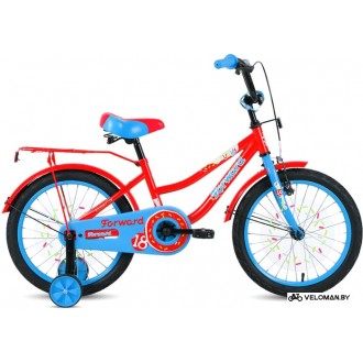 Детский велосипед Forward Funky 18 2021 (красный/голубой)