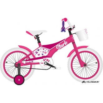 Детский велосипед Stark Tanuki 16 Girl 2021 (фиолетовый/розовый)