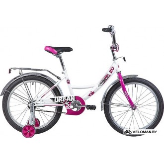 Детский велосипед Novatrack Urban 20 (белый/розовый, 2019)