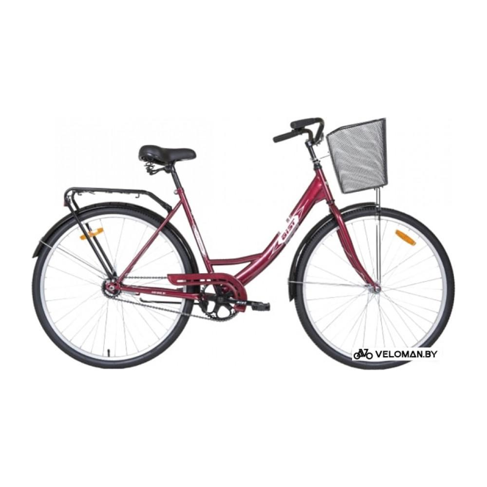 Велосипед городской AIST 28-245 с корзиной (красный, 2019)