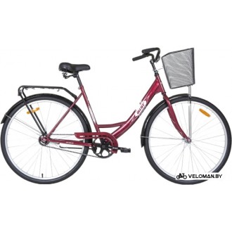 Велосипед городской AIST 28-245 с корзиной (красный, 2019)