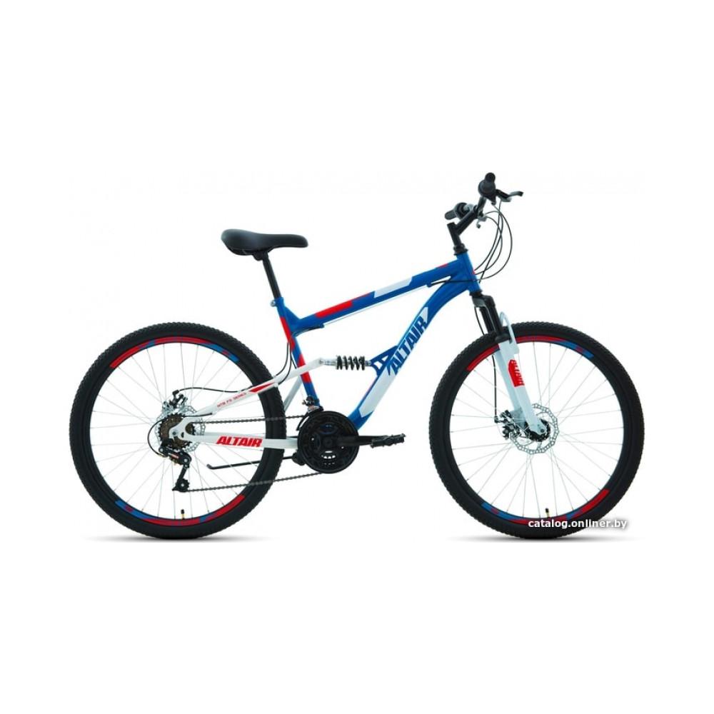 Велосипед горный Altair MTB FS 26 2.0 disc р.16 2021 (синий)