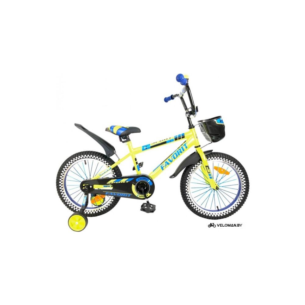 Детский велосипед Favorit Sport 18 (лайм, 2019)