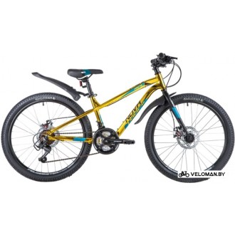 Велосипед горный Novatrack Prime D 24 р.13 2020 (золотистый)