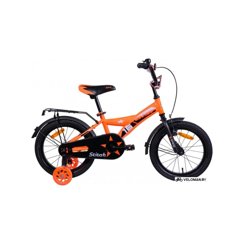 Детский велосипед AIST Stitch 16 (оранжевый/черный, 2019)