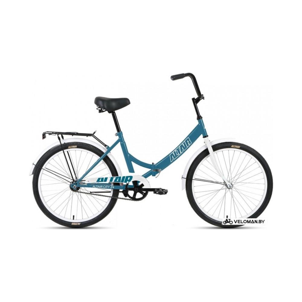 Велосипед городской Altair City 24 2021 (голубой/белый)