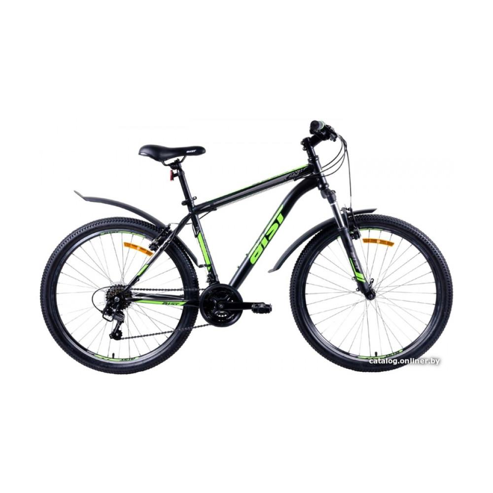 Велосипед горный AIST Quest 26 р.20 2022 (черный/зеленый)