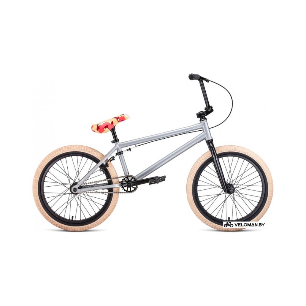Велосипед bmx Forward Zigzag 20 2020 (серебристый)