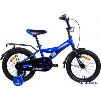 Детский велосипед AIST Stitch 16 (синий/черный, 2019)