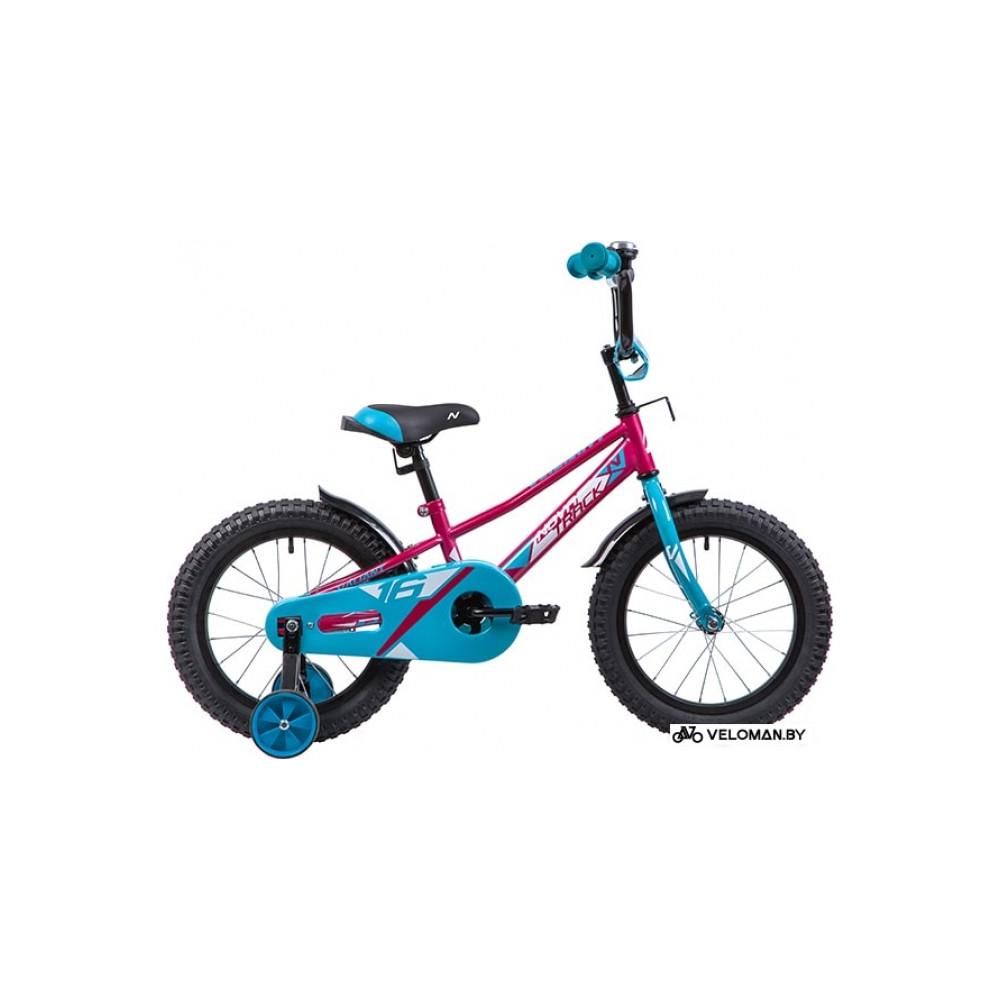 Детский велосипед Novatrack Valiant 16 (красный/голубой, 2019)