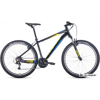 Велосипед горный Forward Apache 27.5 1.0 р.19 2022 (черный/желтый)