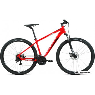 Велосипед горный Forward Apache 29 2.2 D р.19 2022 (красный/серебристый)