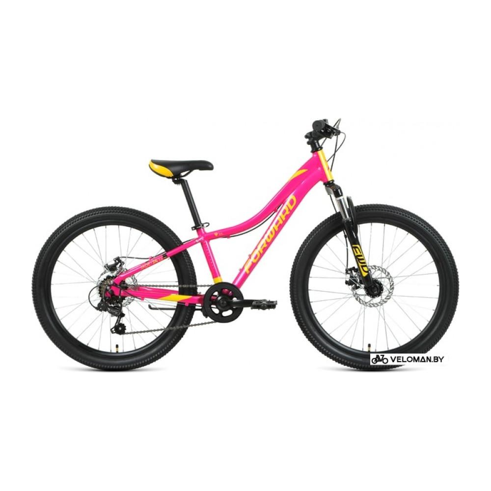 Велосипед Forward Jade 24 2.0 disc 2021 (розовый)