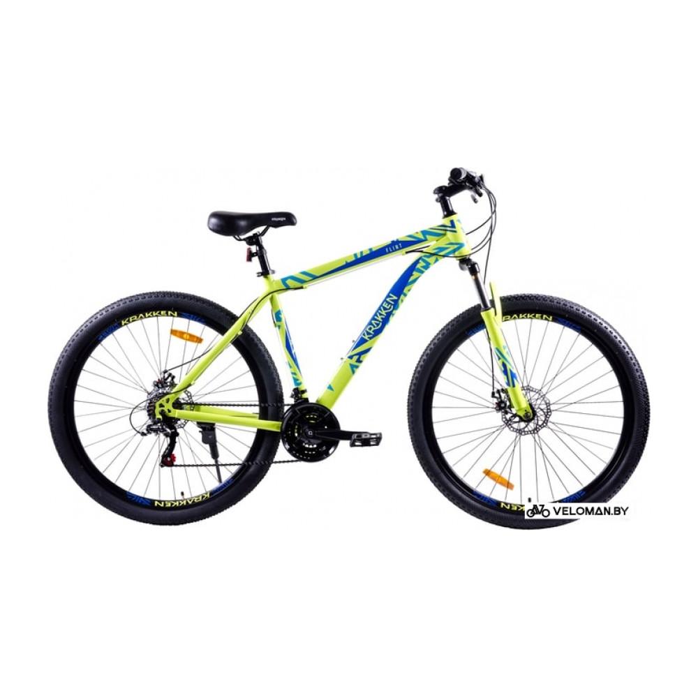 Велосипед горный Krakken Flint 29 р.18 2021 (желтый/синий)