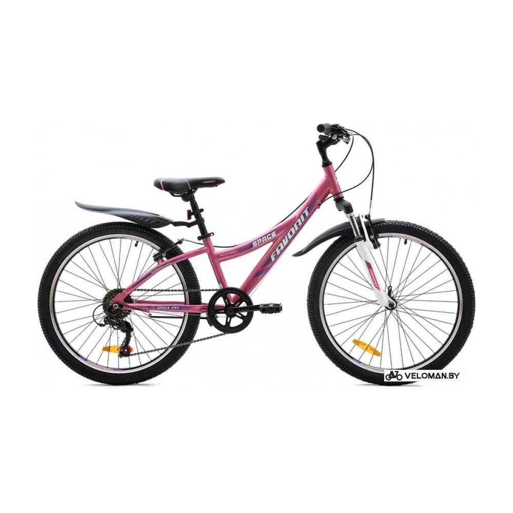 Велосипед горный Favorit Space 24 V 2020 (розовый)