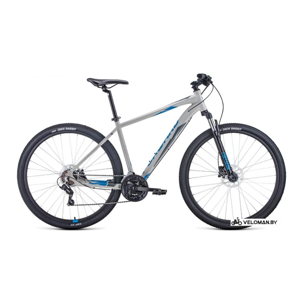 Велосипед горный Forward Apache 29 3.0 HD р.21 2022 (серый/синий)