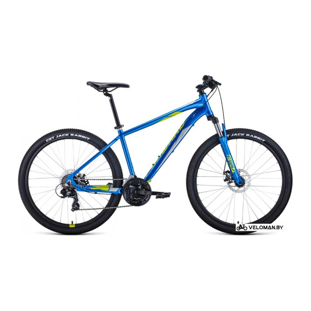 Велосипед горный Forward Apache 27.5 2.0 D р.21 2022 (синий/зеленый)