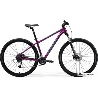 Велосипед горный Merida Big.Nine 60-3x S 2021 (фиолетовый/бирюзово-синий)