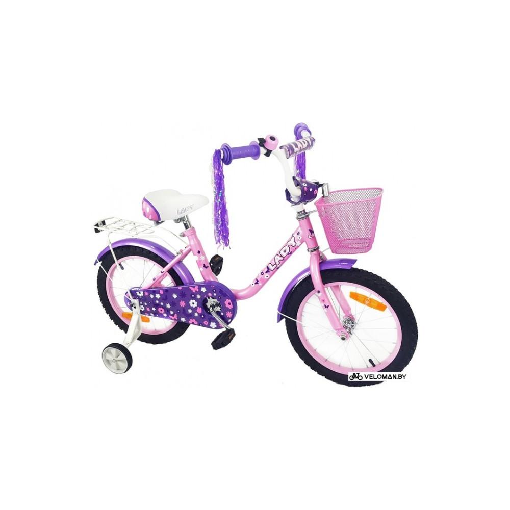 Детский велосипед Favorit Lady 16 (розовый/фиолетовый, 2019)