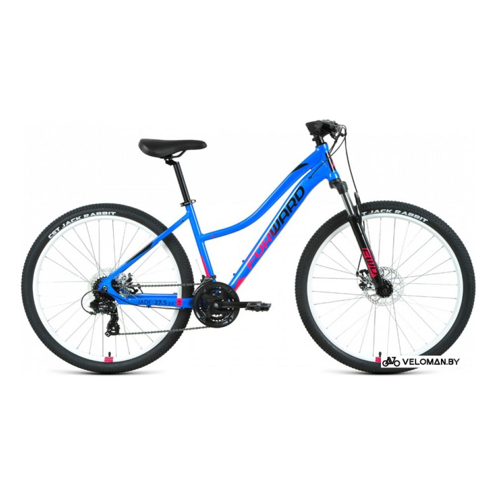 Велосипед горный Forward Jade 27.5 2.0 D 2022 (голубой/розовый)