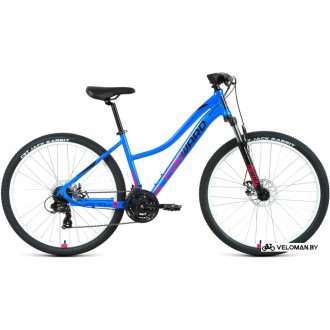 Велосипед Forward Jade 27.5 2.0 D 2022 (голубой/розовый)