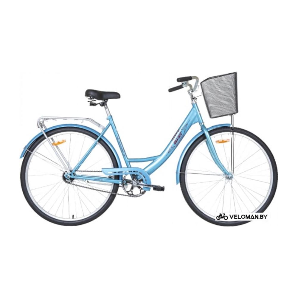 Велосипед городской AIST 28-245 с корзиной (голубой, 2019)
