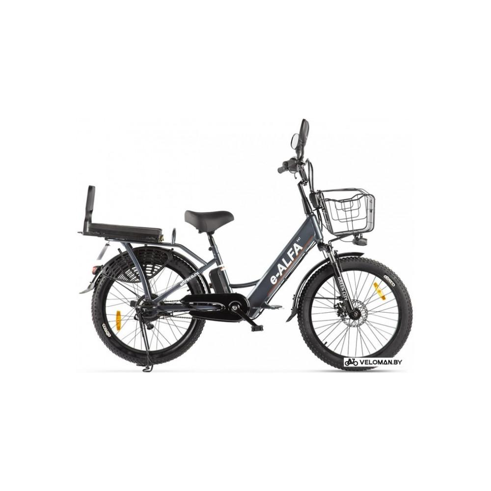Электровелосипед городской Eltreco Green City E-Alfa Fat (темно-серый)