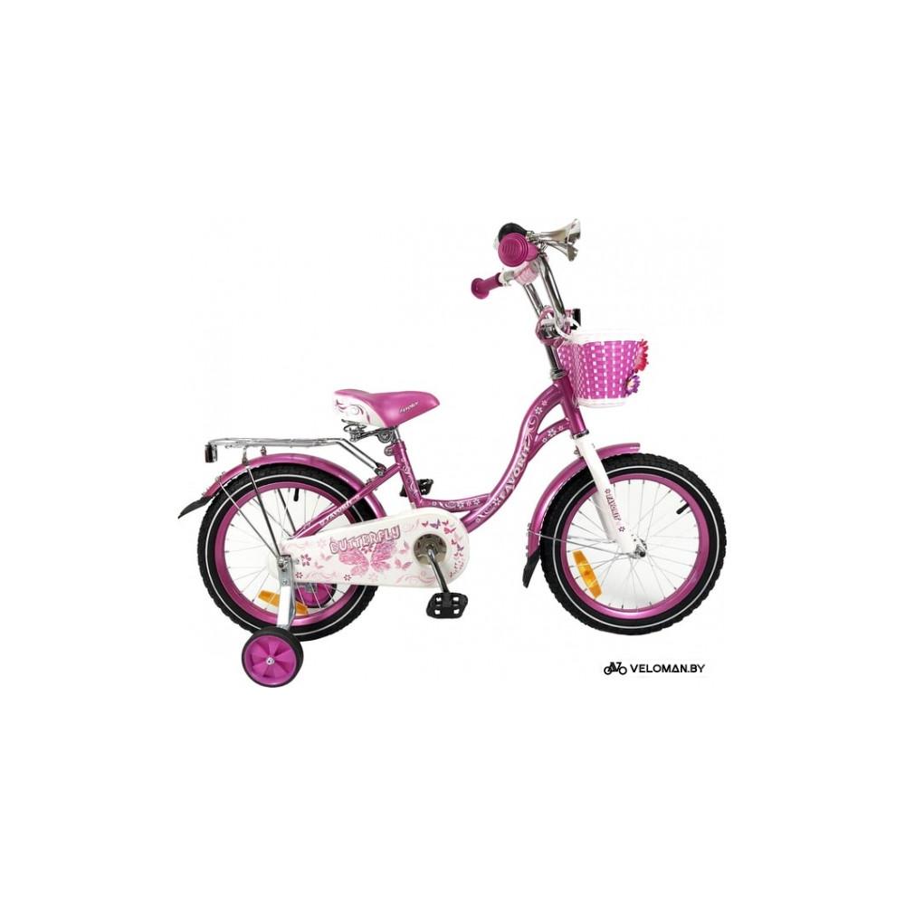 Детский велосипед Favorit Butterfly 16 (фиолетовый, 2019)