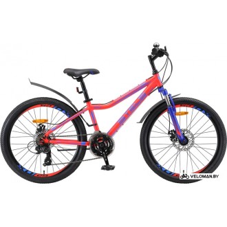 Велосипед горный Stels Navigator 410 MD 24 21-sp V010 р.12 2021 (красный)