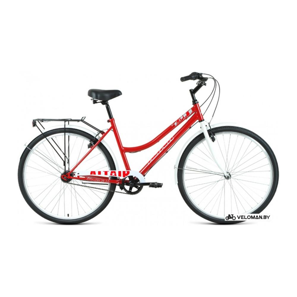 Велосипед Altair City 28 low 3.0 2022 (темно-красный/белый)