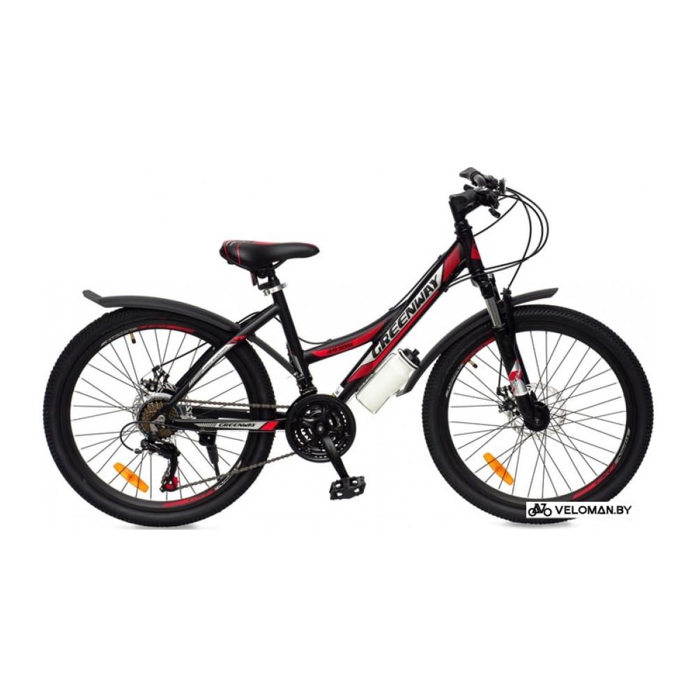 Велосипед Greenway 4930M 24 р.15 2021 (черный/красный)